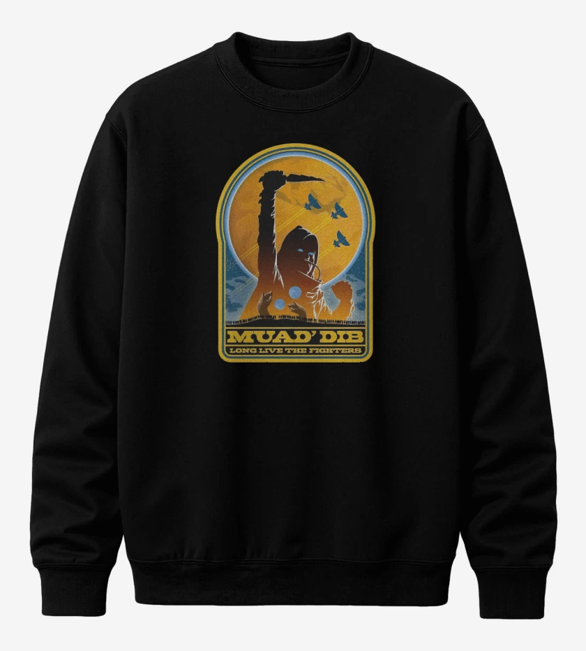 Poleron polo Negro de Muad Dib