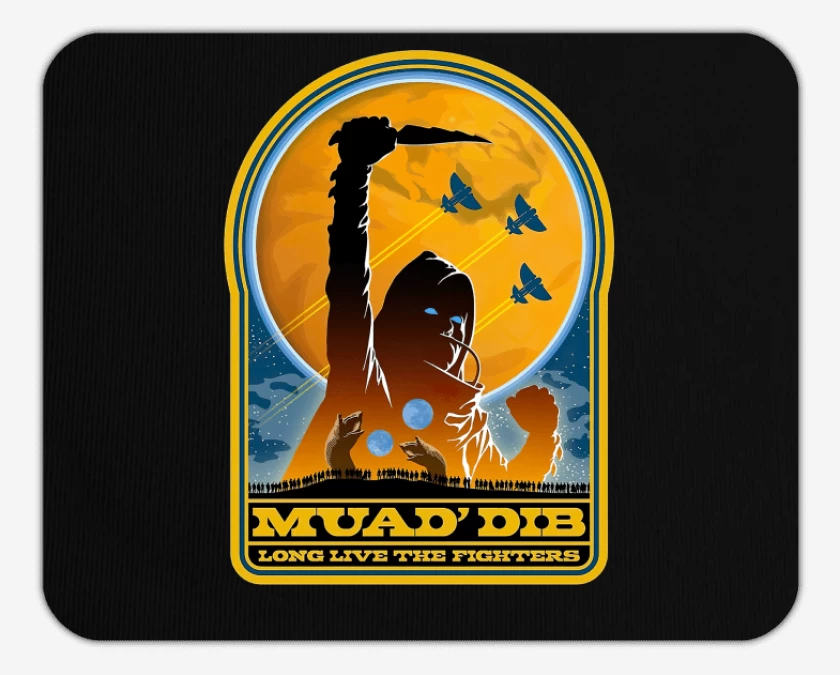 Mousepad Negro de Muad Dib
