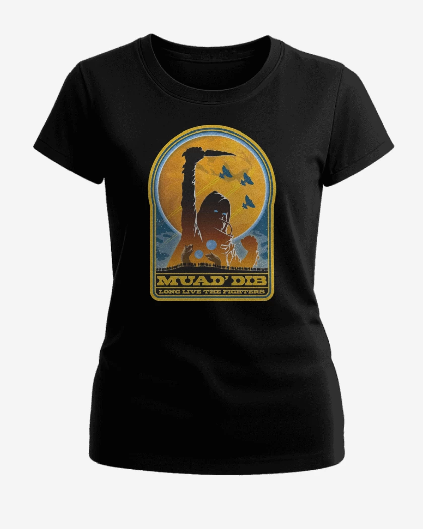 Polera de Mujer Negro de Muad Dib