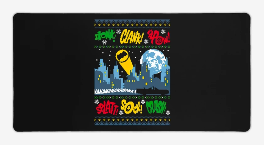 Mouse pad Gamer Ciudad Gotica Navidad