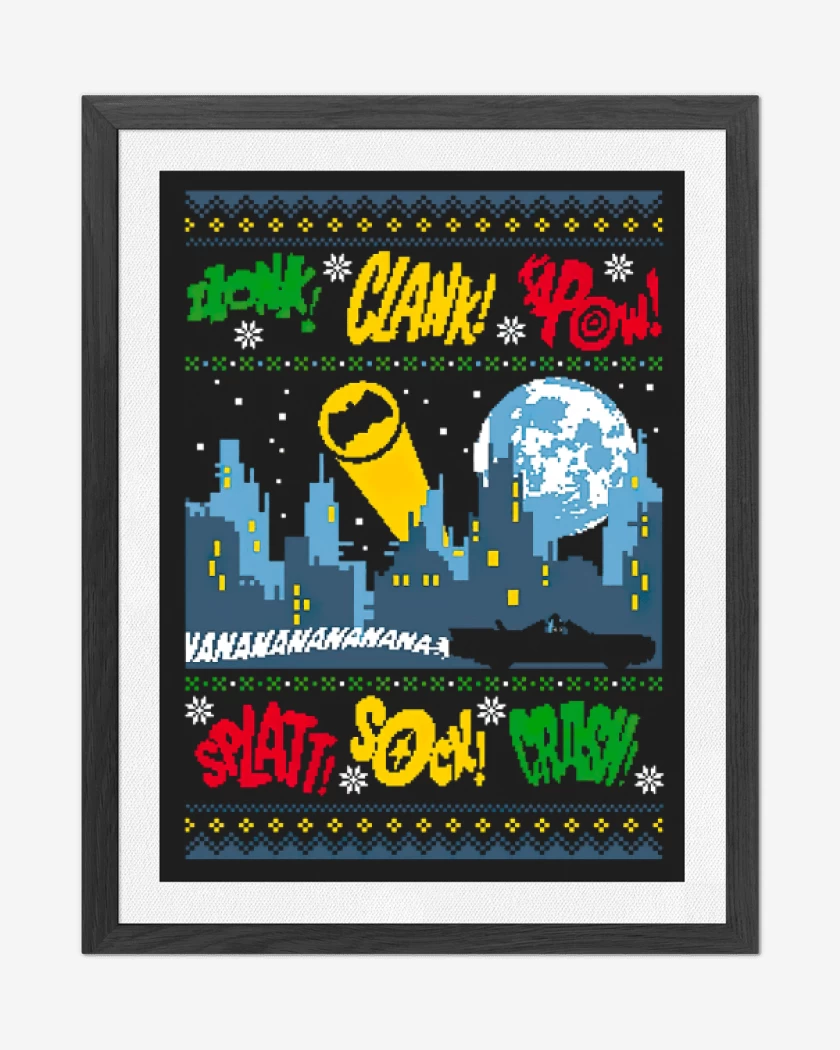Cuadro decorativo Ciudad Gotica Navidad