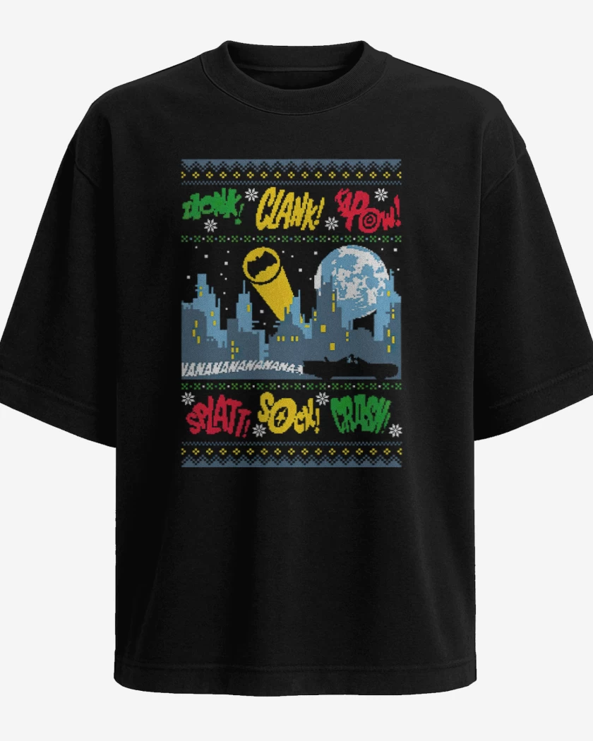 Polera Oversize Ciudad Gotica Navidad