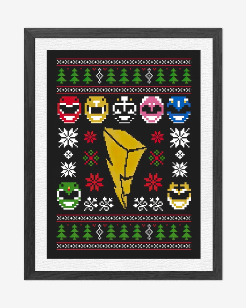 Cuadro decorativo Negro de Rangers Navidad 