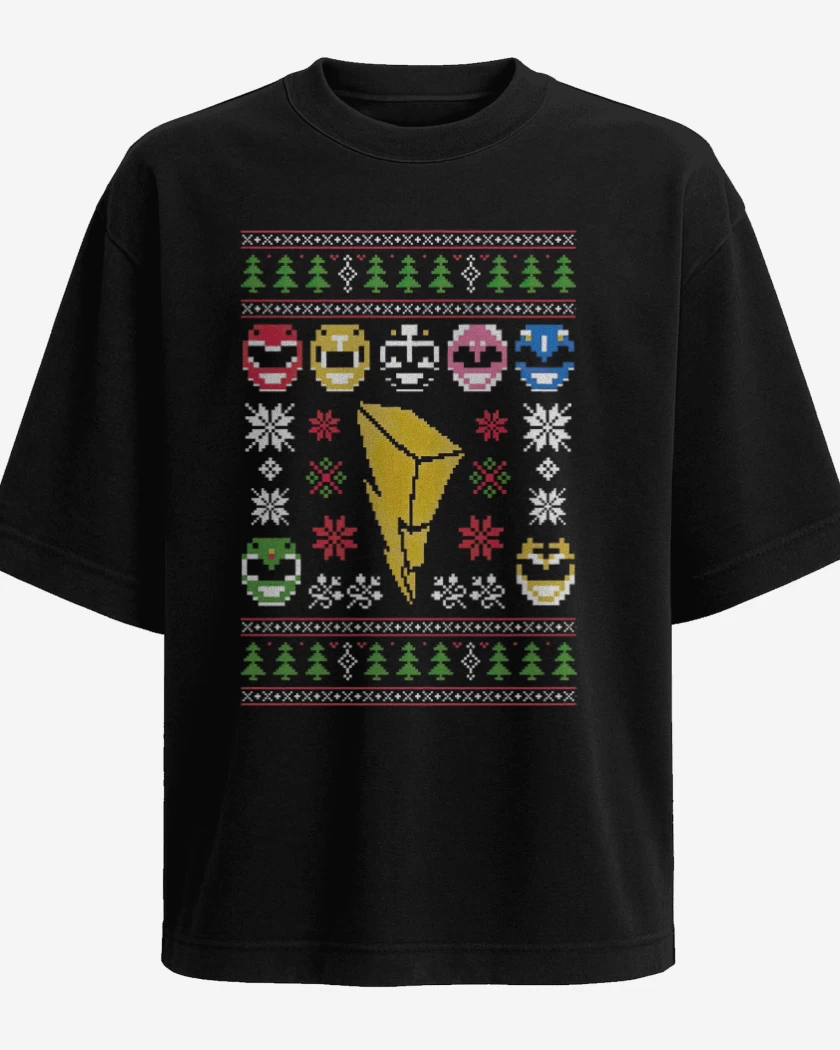 Polera Oversize Rangers Navidad 