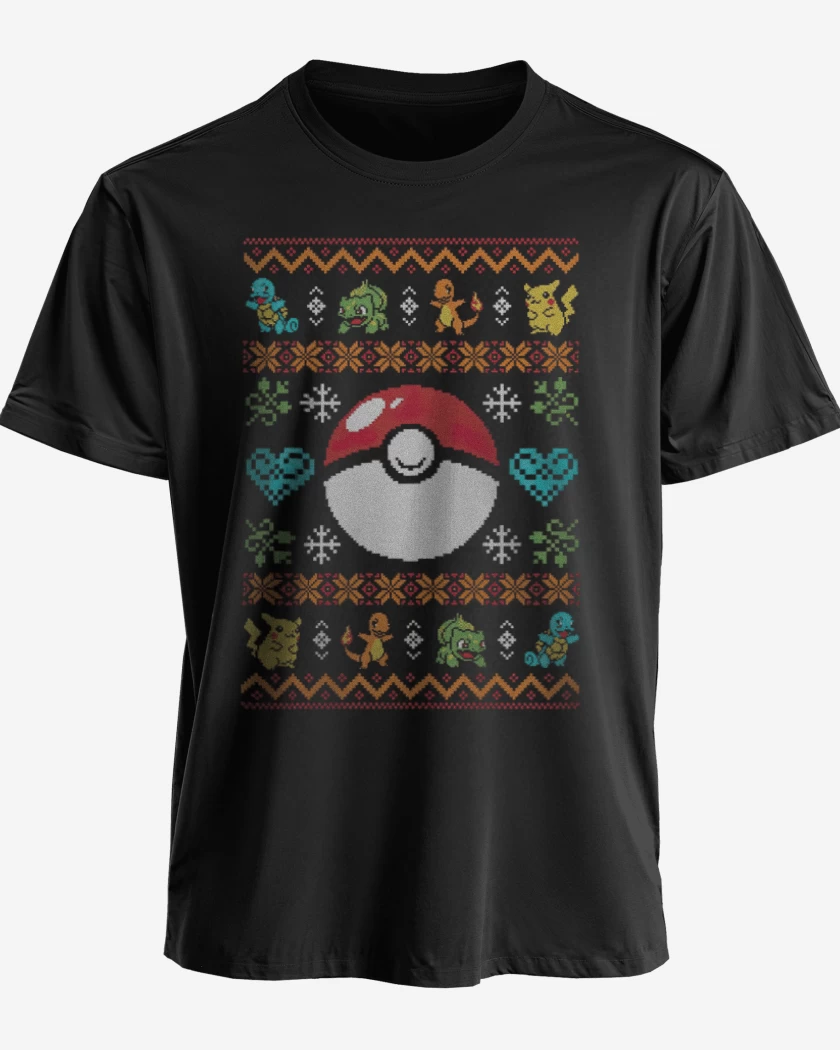 Polera Pokemon Navidad