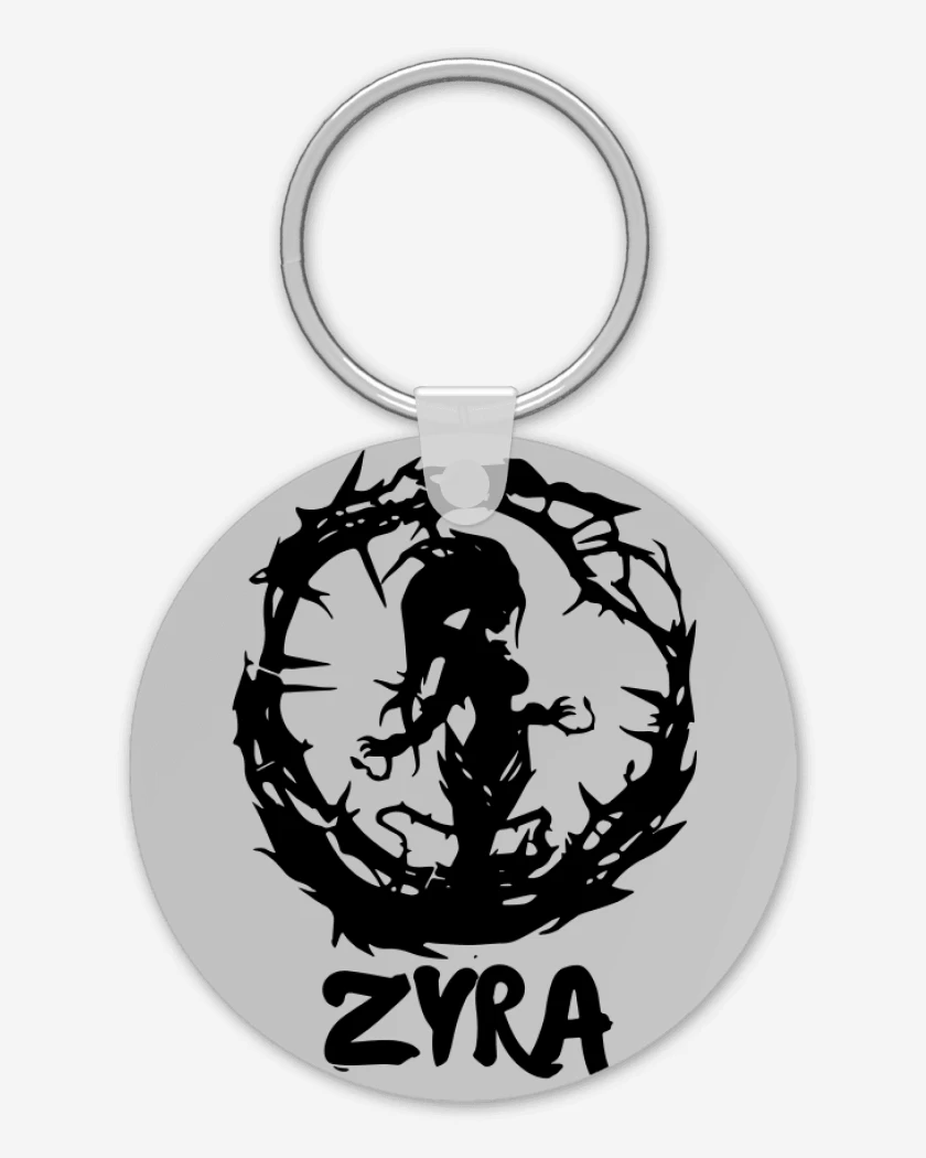 Llavero Gris Melange de Zyra