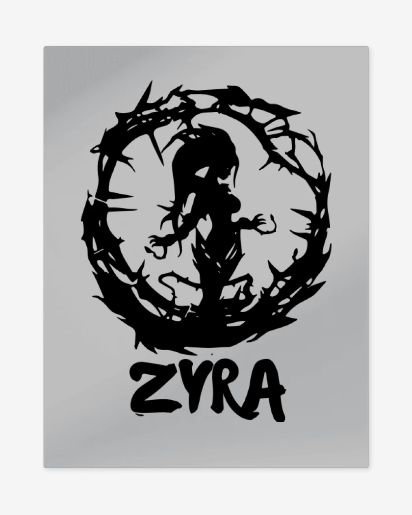Print metalico Gris Melange de Zyra
