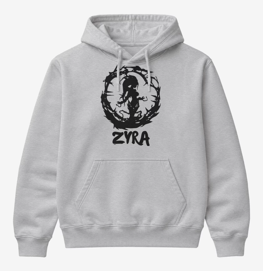 Poleron Canguro básico Gris Melange de Zyra