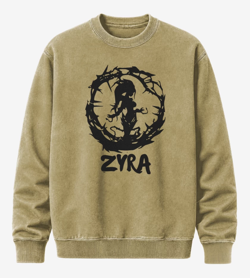 Poleron Polo Acid Wash Beige de Zyra