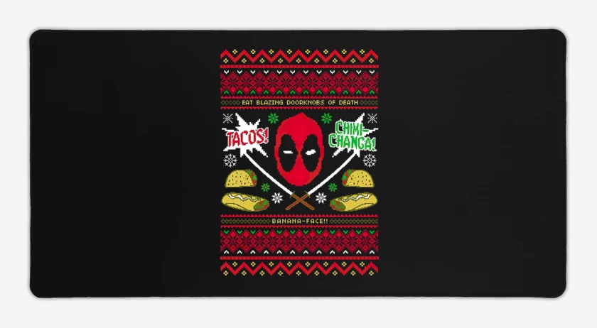 Mouse pad Gamer Dead pool Navidad
