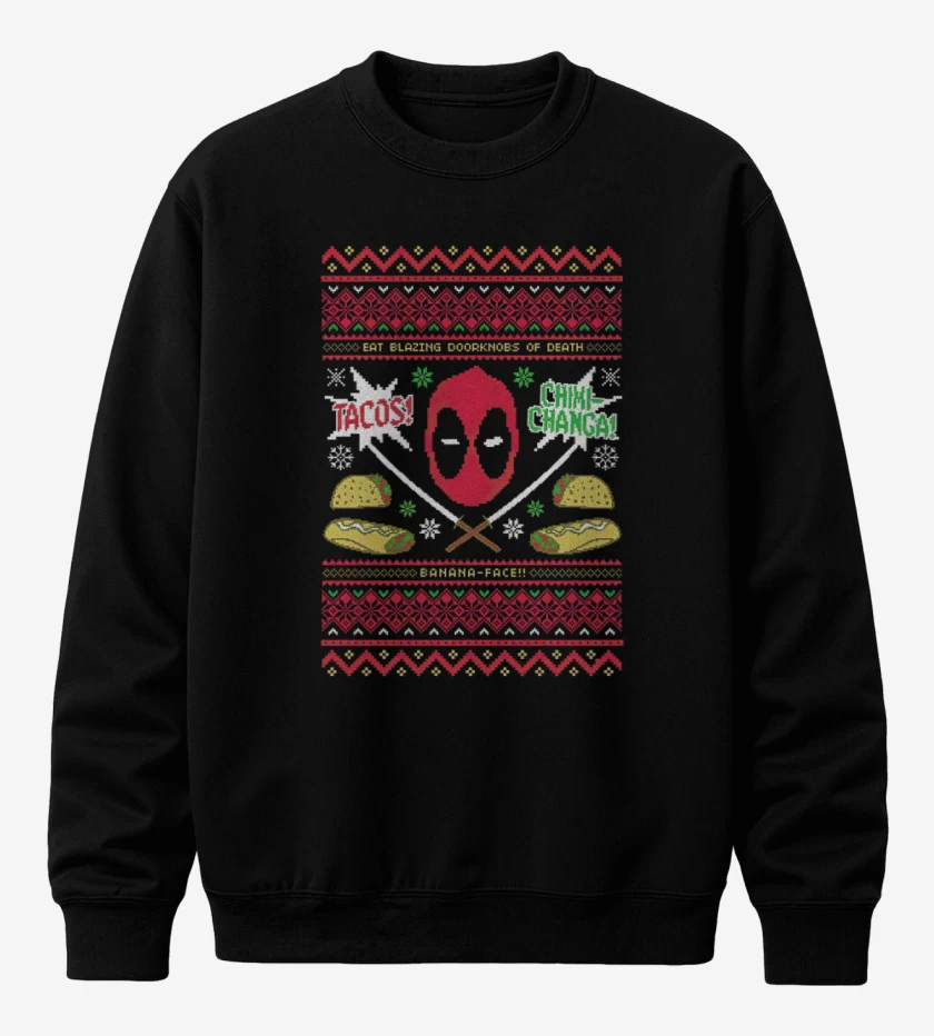 Poleron polo Dead pool Navidad