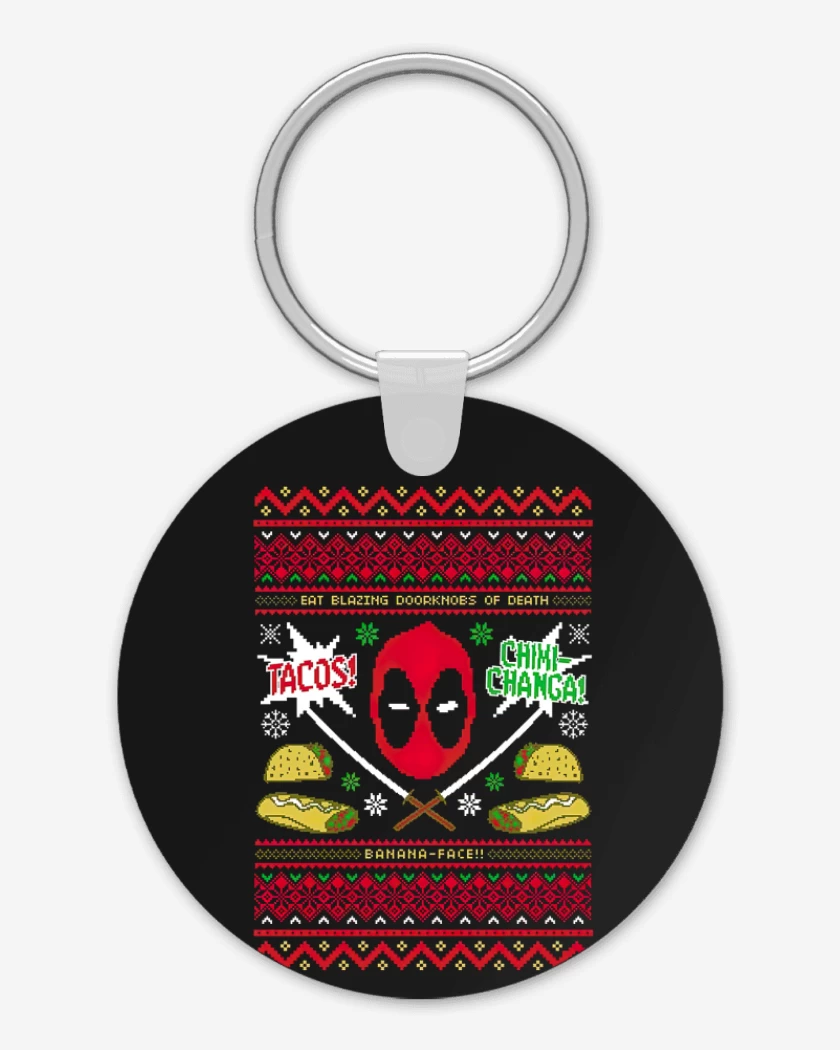 Llavero Dead pool Navidad