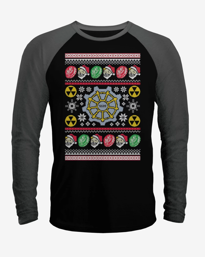 Polera Raglan Fallout Navidad
