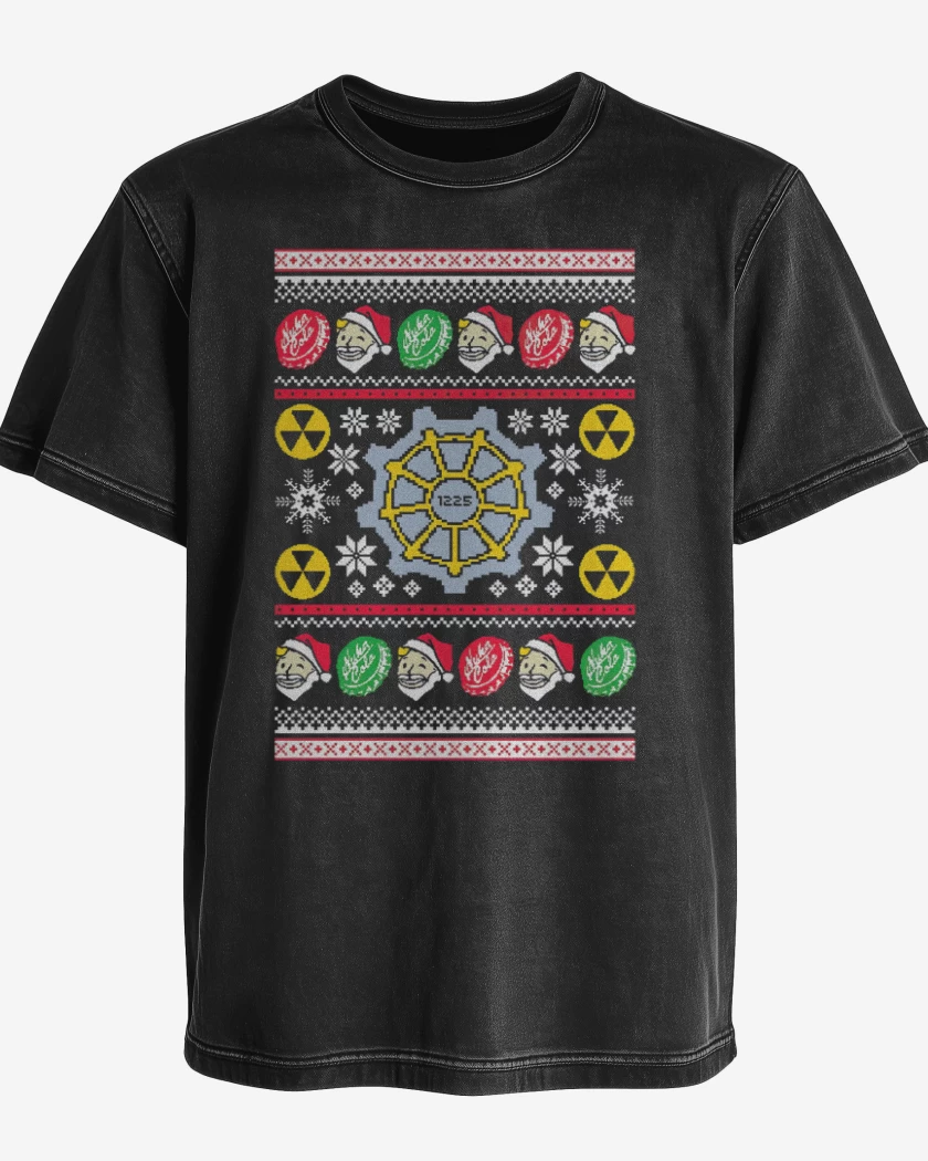 Polera desgastada Fallout Navidad