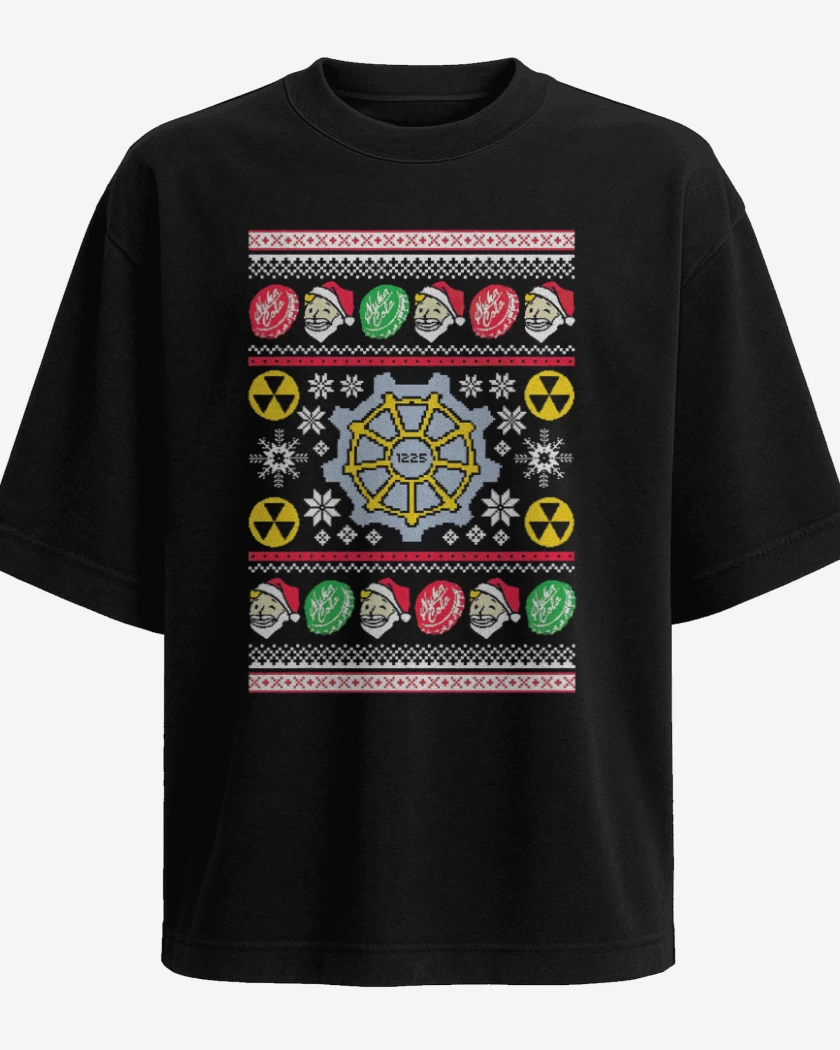 Polera Oversize Fallout Navidad