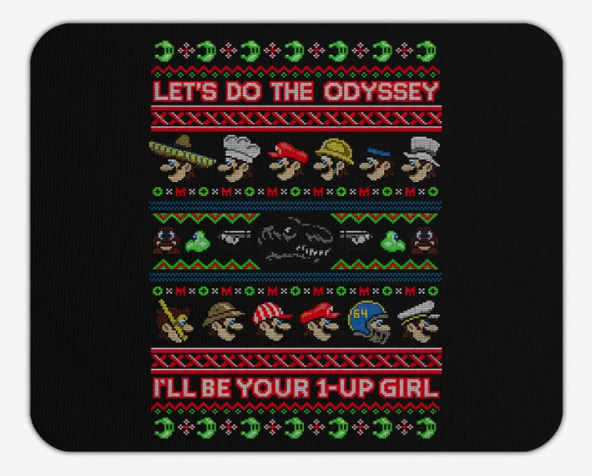 Mousepad Super Bigote Bross Navidad