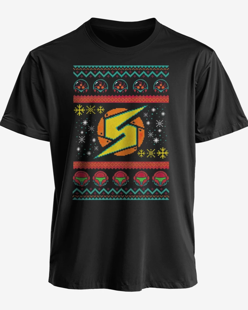 Polera premium Metroid navidad