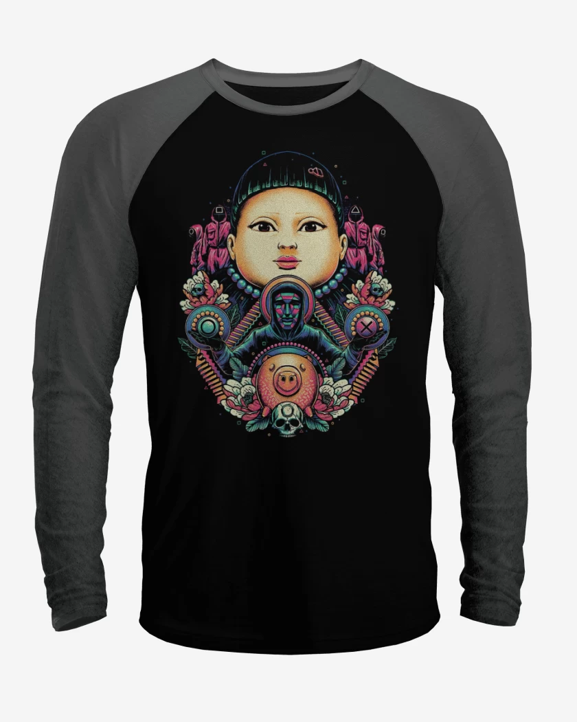 Polera Raglan El juegazo del calamar
