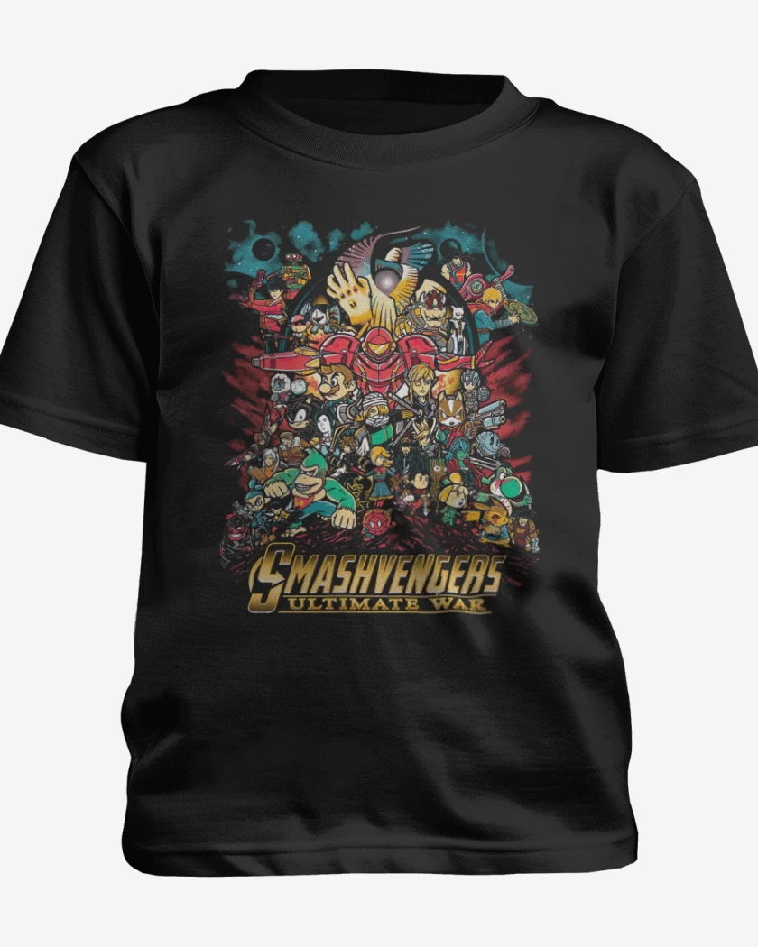 Polera de niño Negro de Smash Avengers