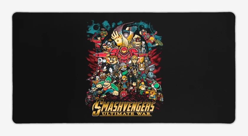 Mouse pad Gamer Negro de Smash Avengers