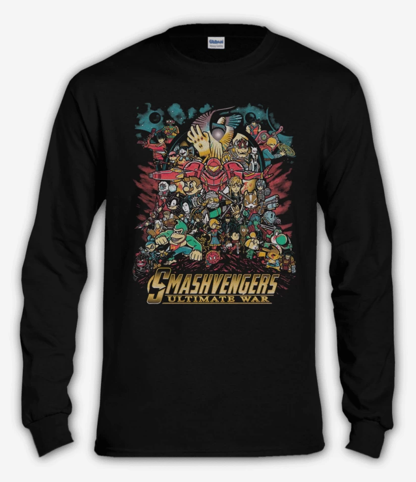 Polera manga larga Smash Avengers