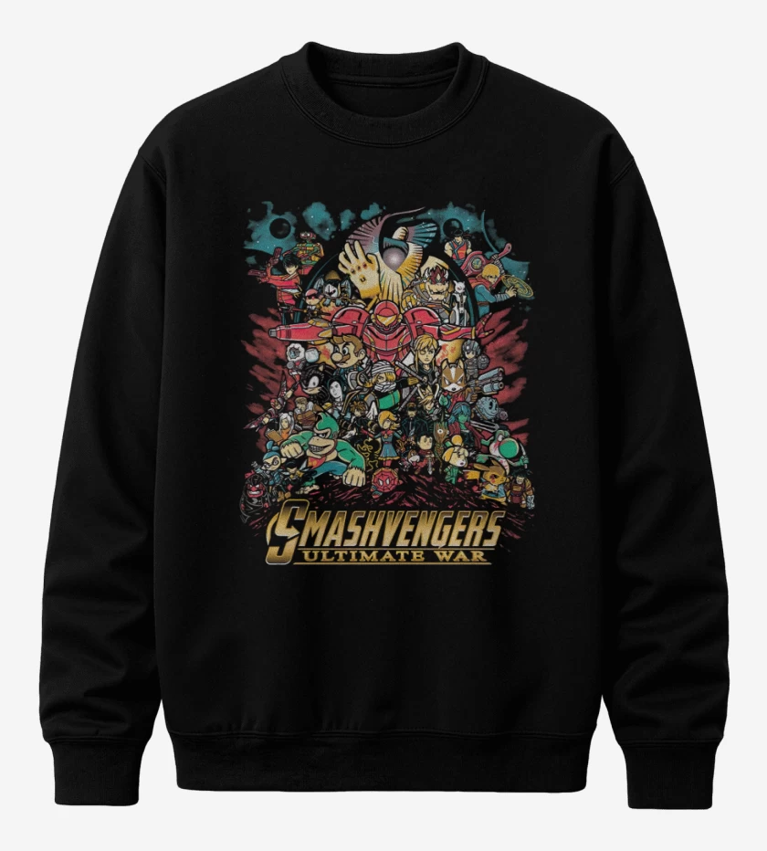 Poleron polo Negro de Smash Avengers