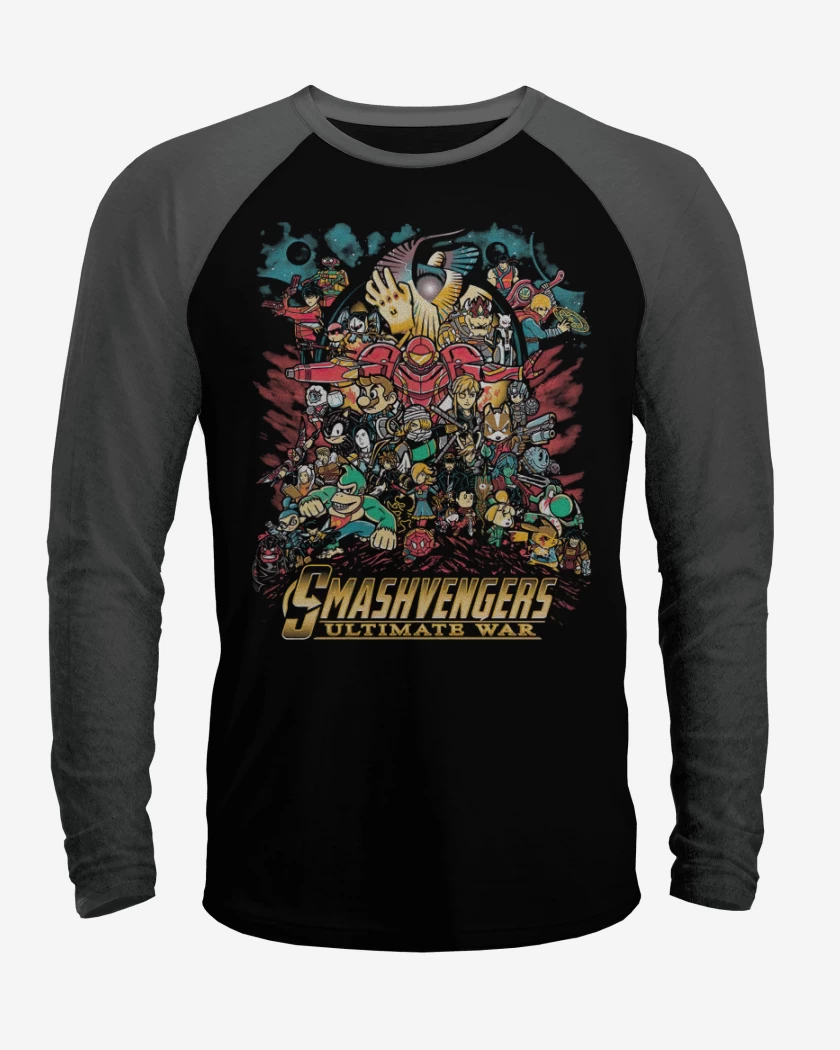 Polera Raglan Smash Avengers
