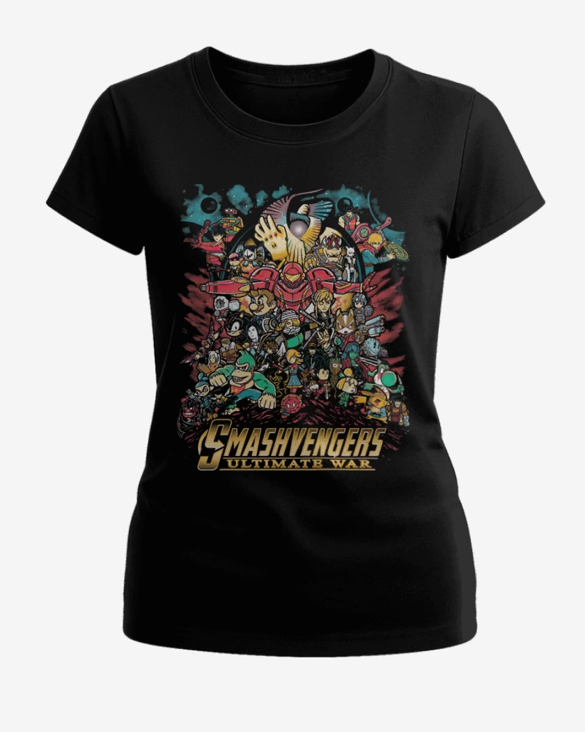 Polera de Mujer Negro de Smash Avengers