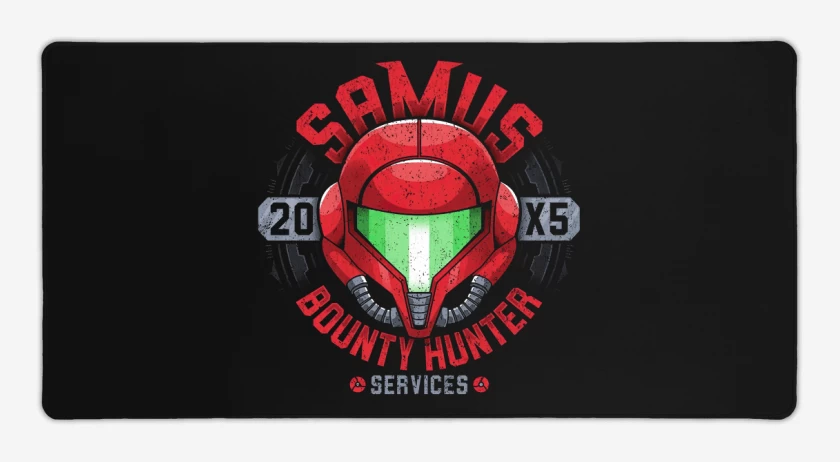 Mouse pad Gamer Negro de Samus 20x5