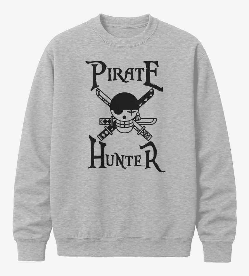 Poleron polo Gris Melange de Pirate Hunter