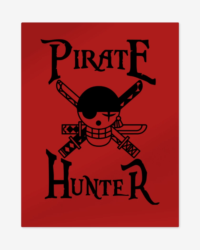 Print metalico Rojo de Pirate Hunter