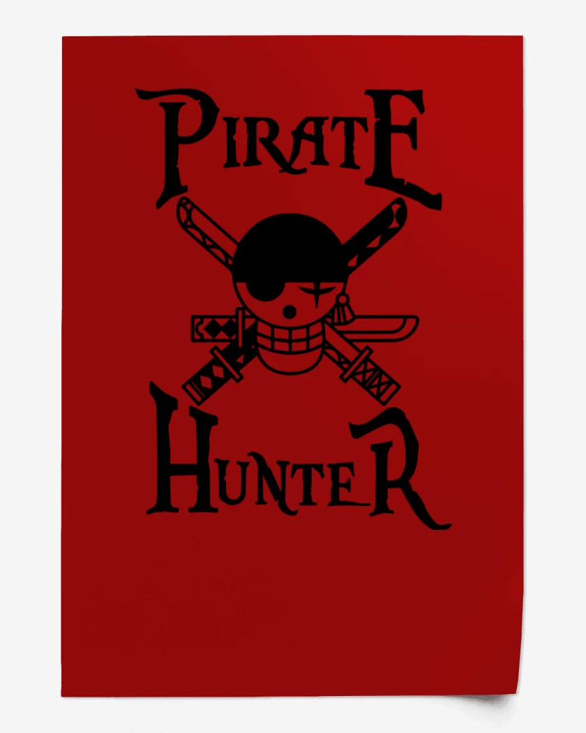 Print Rojo de Pirate Hunter