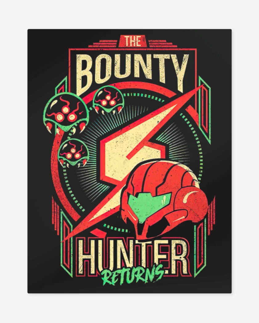 Print metalico Negro de The bounty hunter returns