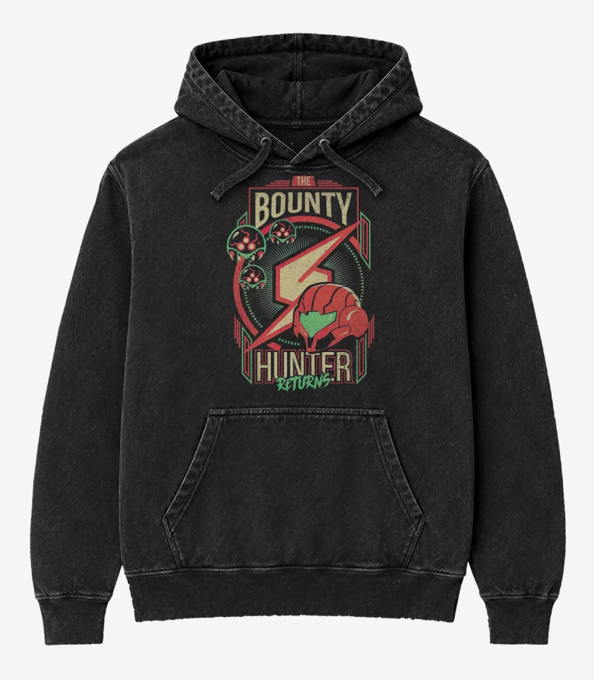 Poleron Canguro Acid Wash Negro de The bounty hunter returns