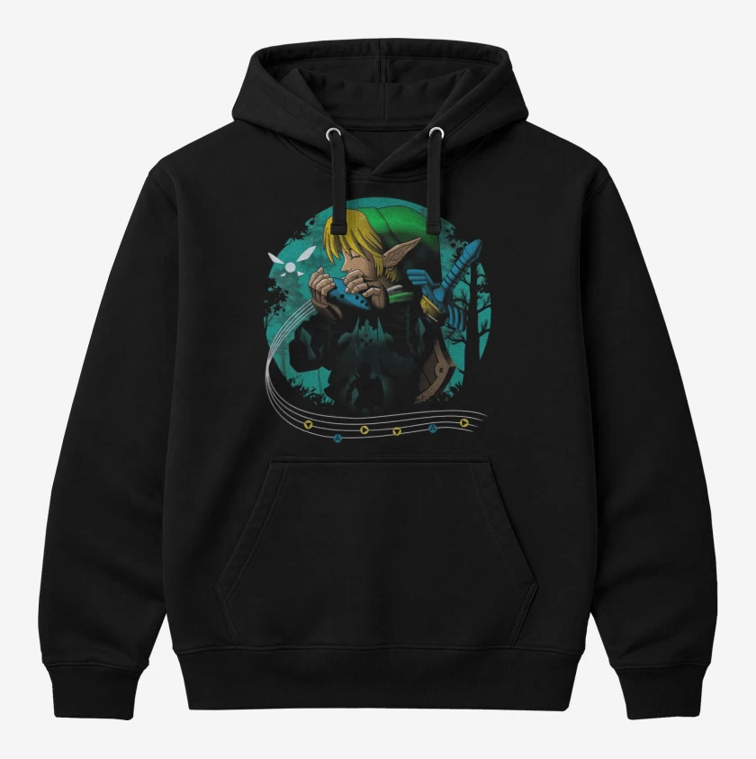 Polerón Canguro Negro de Hyrule time