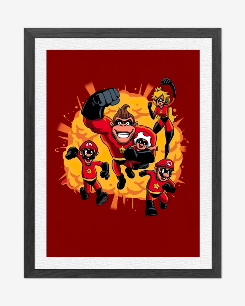 Cuadro decorativo Rojo de Increibles Snes