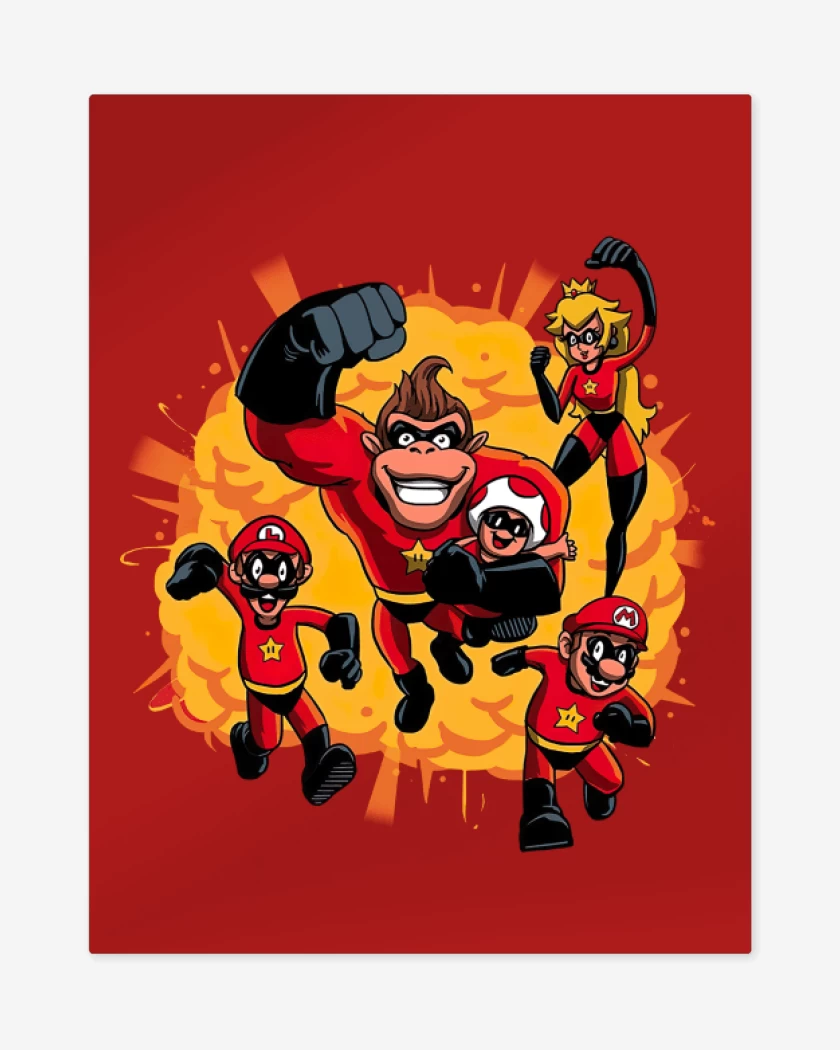 Print metalico Rojo de Increibles Snes