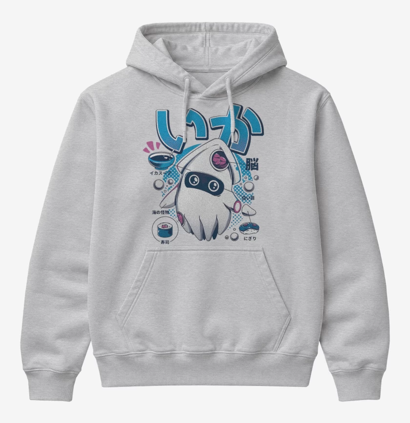 Poleron Canguro básico Gris Melange de Calamarcito