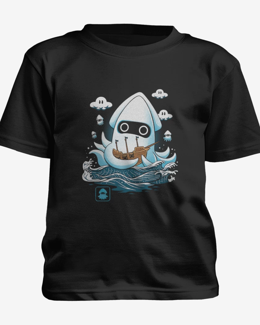 Polera de niño Negro de Calamar