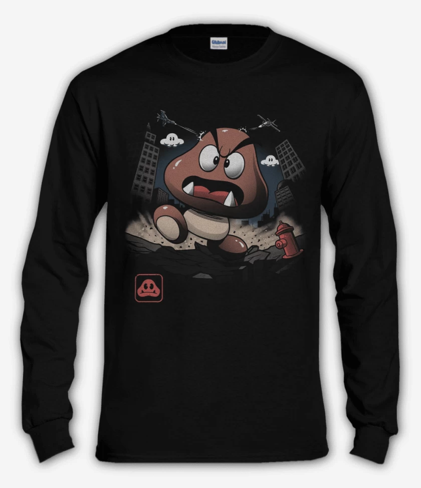 Polera manga larga Negro de Goomba 