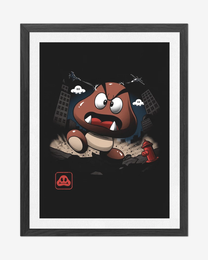 Cuadro decorativo Negro de Goomba 