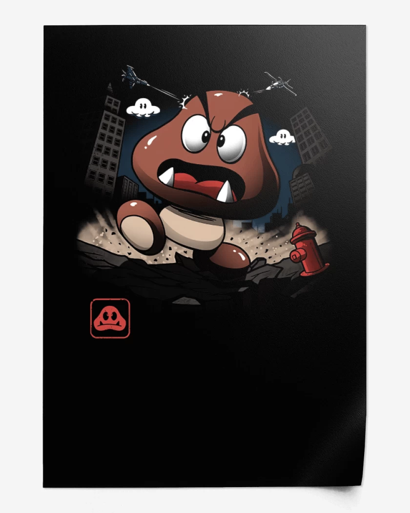 Print Negro de Goomba 