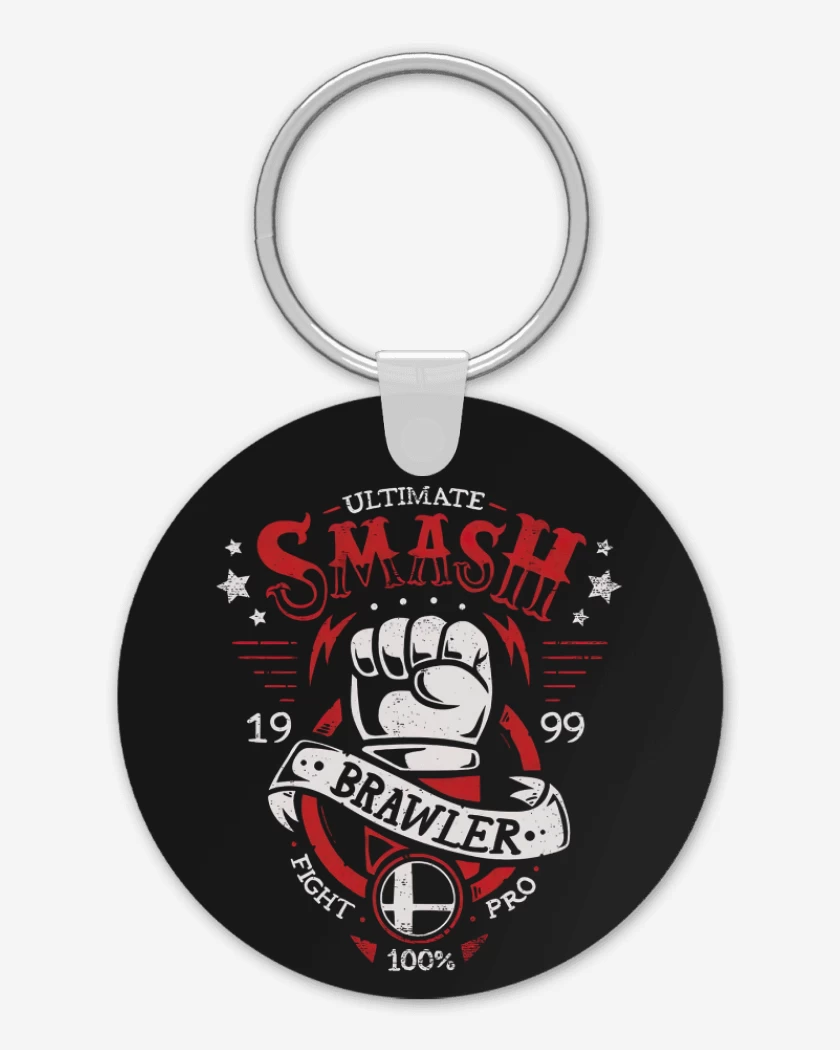 Llavero Negro de Smash Brawler