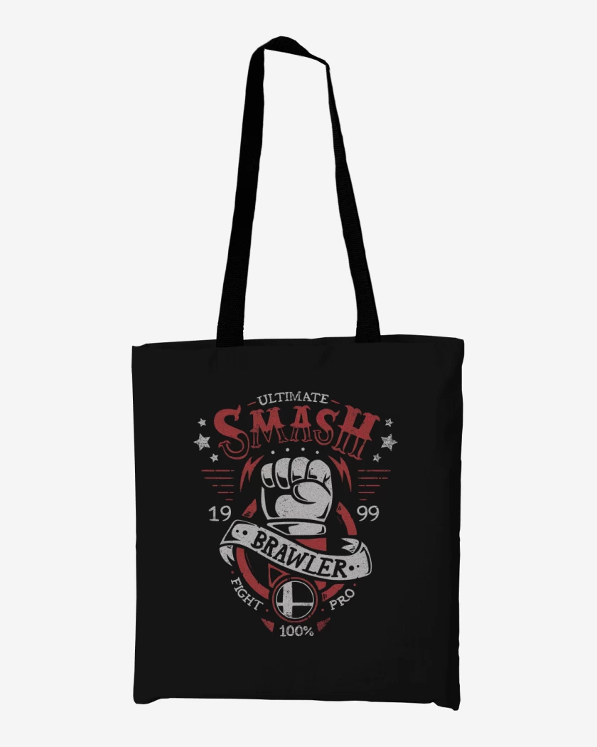 Totebag Negro de Smash Brawler