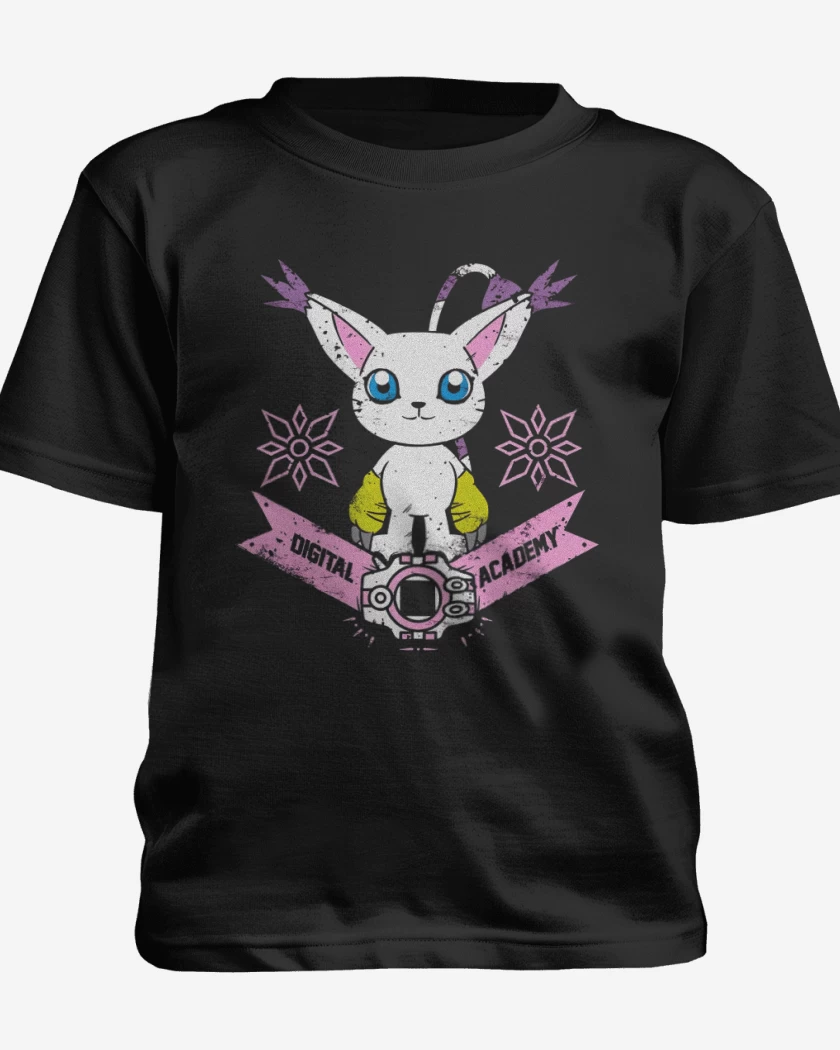 Polera de niño Negro de Gatomon