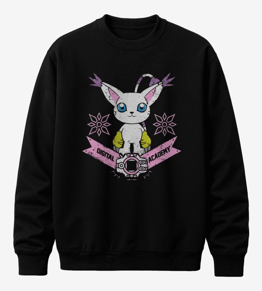 Poleron polo Negro de Gatomon