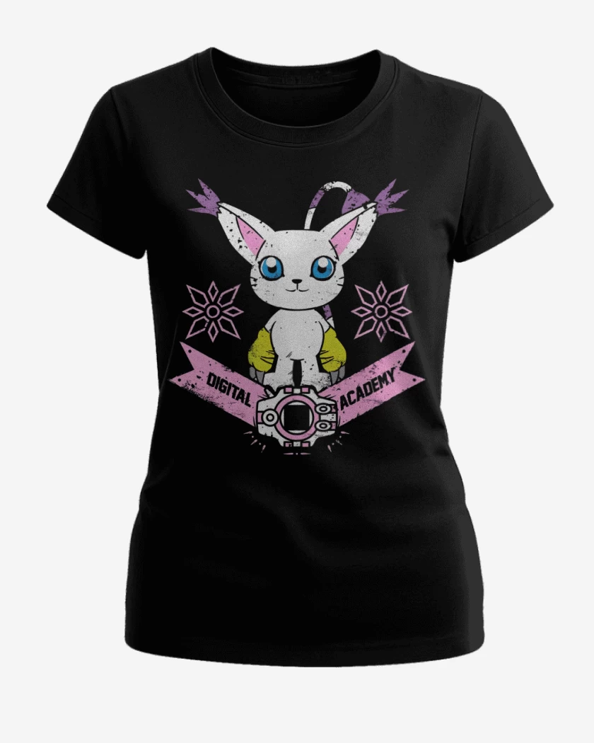 Polera de Mujer Negro de Gatomon