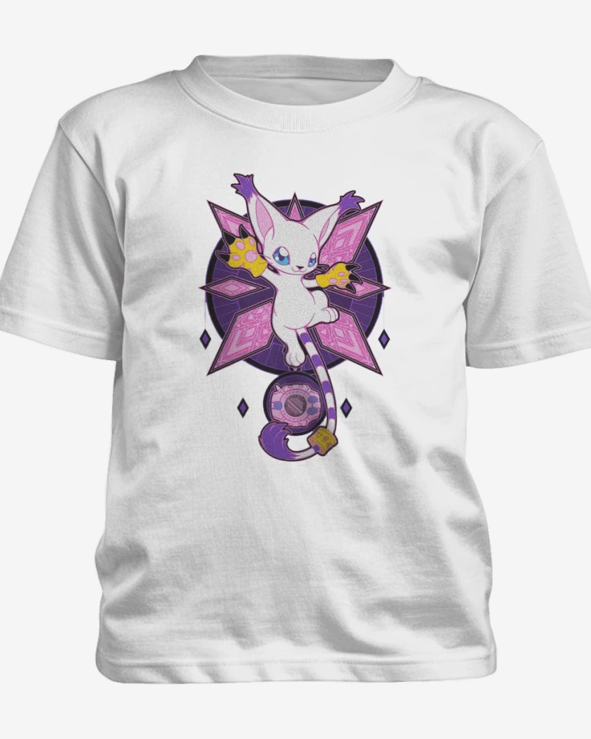 Polera de niño Blanco de Gatomon 2