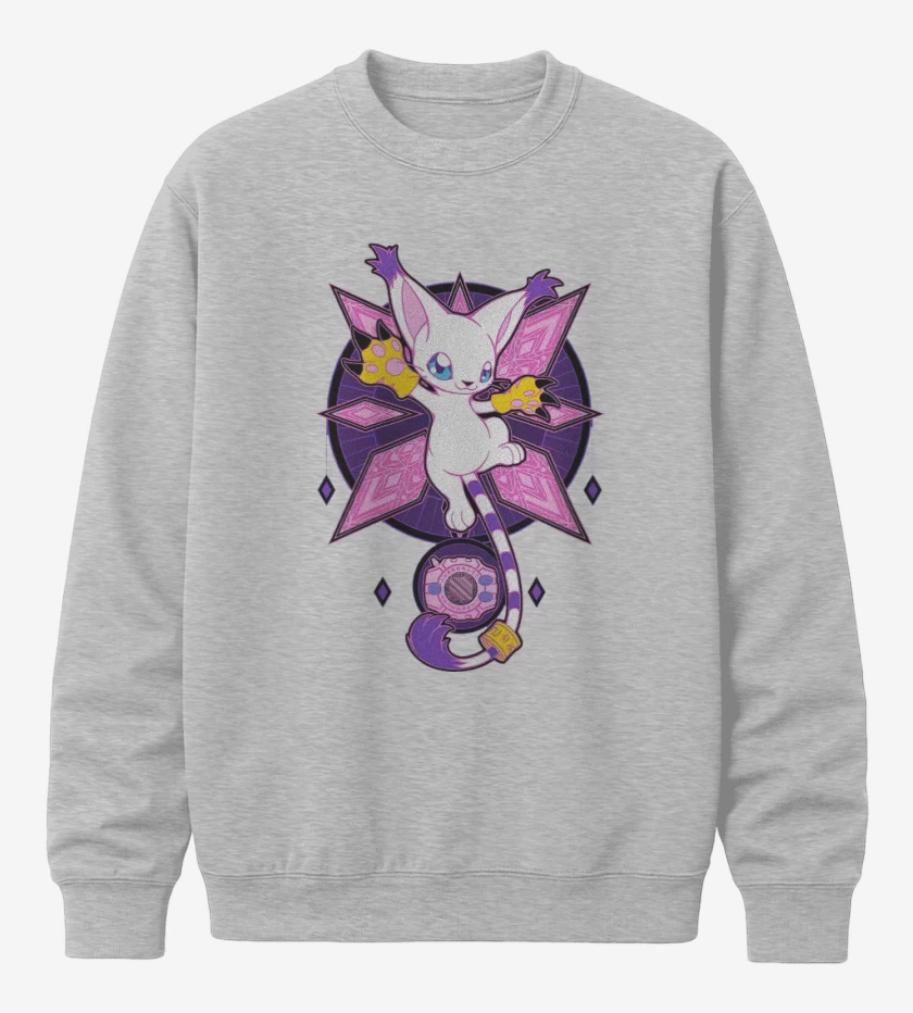 Poleron polo Gris Melange de Gatomon 2