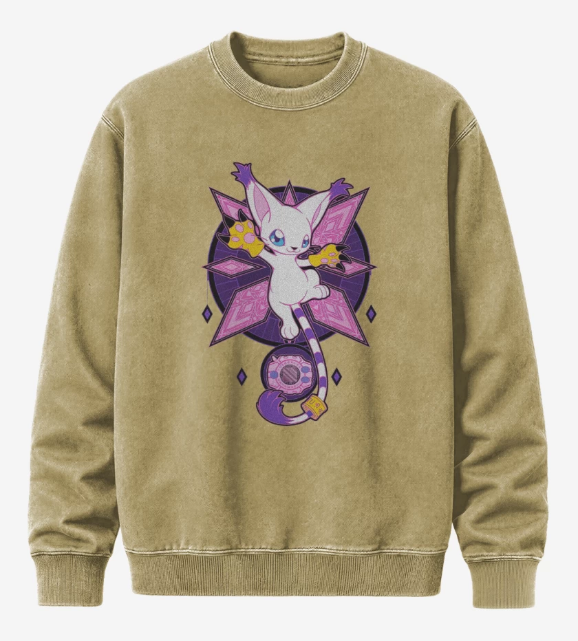 Poleron Polo Acid Wash Beige de Gatomon 2